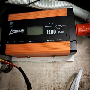 Inverter with cabin cable plugged in