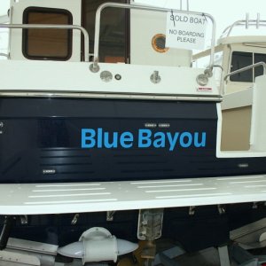 a few days later,  after lettering painted on