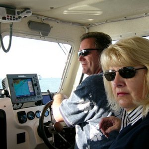 Captain Jim and the Blonde on Wild Blue