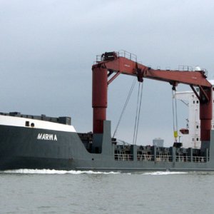 Into the ship channel, came across this freighter