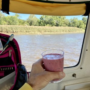 smoothy on the boat - the boat I grew up on  barely had electricity ( and no VHF)