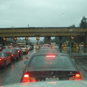 (catdogcat) The Canadian Border.  Amazing that we didn't get searched.  Asked for our ID then just sent us on our way.