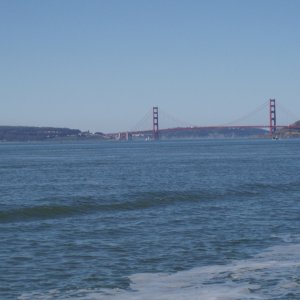 First view of "The Bridge" on the way to Sausalito
