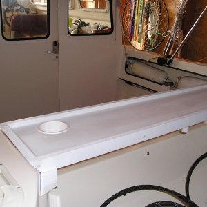Shelf from aft looking forward