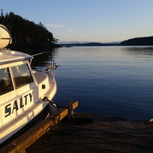 My favorite pic. Salt at James in the sunset!