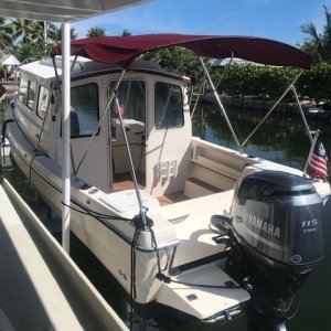 C BRAT on boat lift