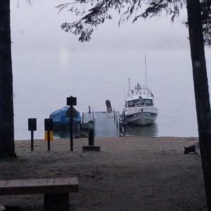 Foggy October morning on Priest Lake, Idaho