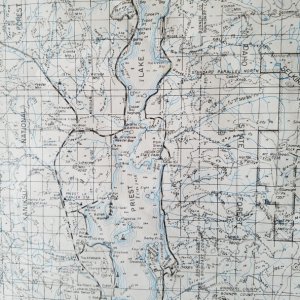 Priest Lake chart/map