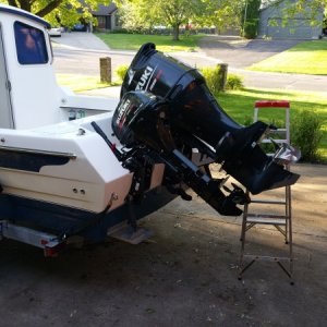 Both motors tilted up