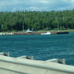 The bridge patrol boats.