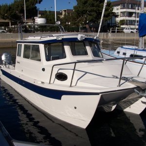 (Bob Cat) Dive Cat in her slip, A Basin, MDR