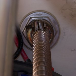(Bob Cat) clamped tube to thru hull