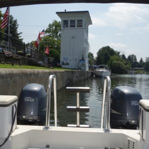 typical town wall, Oswego canal