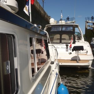 typical crowded lock.