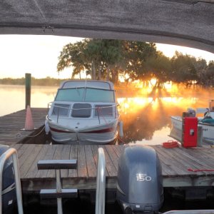 Hontoon Is state park sunrise on the St John river