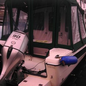 Honda-90, Swim step, Stainless Boarding ladder, Trim tabs, High Top, Bimini, High Radar arch and Radar, LED Anchor and Navigation lights.