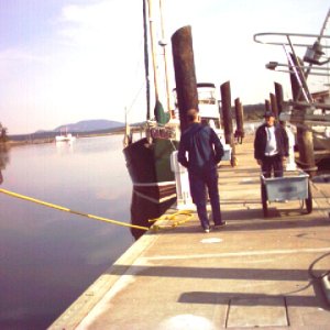 1 May 2004 Lopez Island
   Joe on the dock