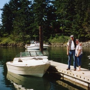 17 July 2004 Blakely Is.
  Visiting with son