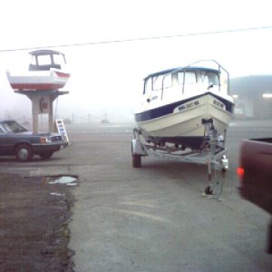 25 Sept 2004 Kent, WA 
Anyone who has been to the Kent C-Dory factory will recognize that landmark on the left