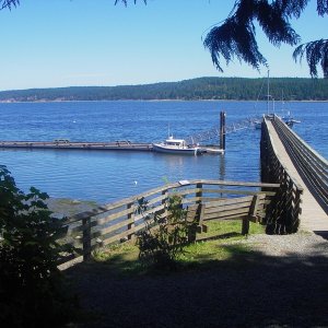 Sequim Bay State Park walk and Dock.