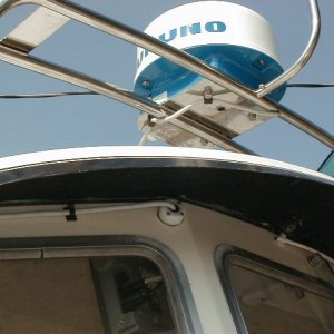 (SENSEI) cable clam where the radar cable enters the cabin