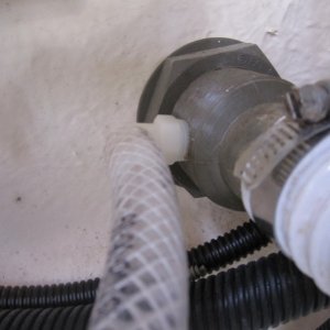 Tap into cockpit drain fitting