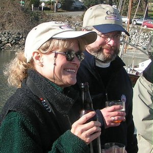 Jo and David, naming ceremony for Spirit