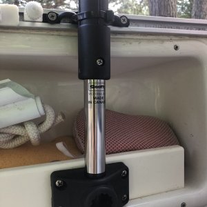 Scotty Deck Mount Rod Holder w #254 Rod Holder Extension