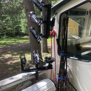 Rod Holders and Rods ready to go fishing