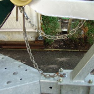 Added a second chain like some other brats have and a bolt through the tube to prevent sliding of the winch bracket.
