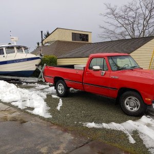 Looking good behind the '93 Dodge Cummins