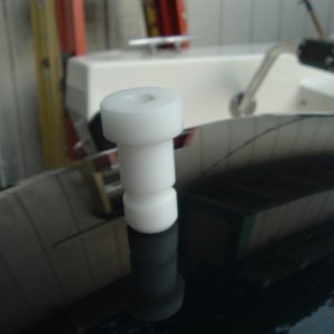 This adapter slids into the Scotty holder and locks in.