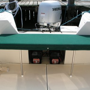 Media '(Bluecrab) Transom bench seat with cushion installed.' in album '(Bluecrab) Transom bench seat with cushion installed.'