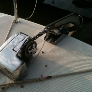 Lewmar windlass, and 22lb Delta anchor