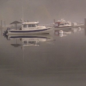 Nomad and Sea Sprite, Montague Harbour, September 9, 2013