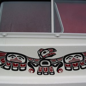 Close up of graphic.