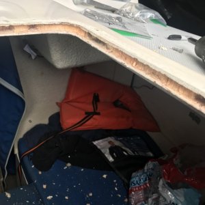 Dug out around screw locations and back from edge