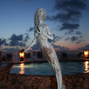 sunset house mermaid