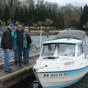 Marty Greeting Pat and Patty at Coulon Park 3-21-10
