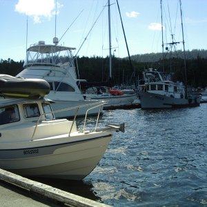 with dinghy