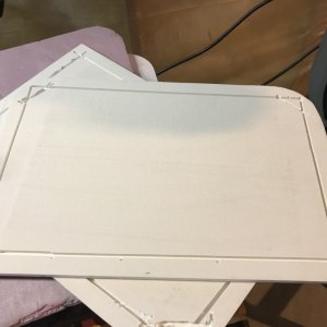 First set of screen frames didn\'t work as they were too thick.  So now using PVC board, planed down to proper thickness