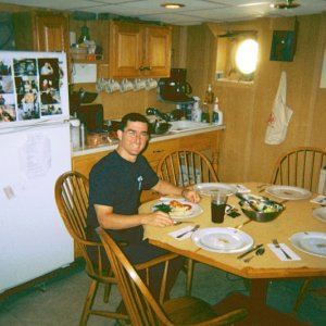 Fine dining in CPO Mess aboard EAGLE
