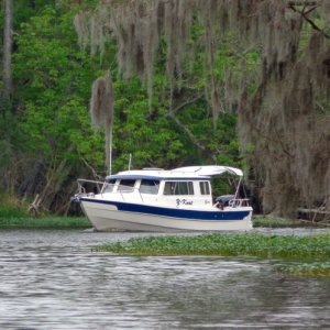 Y-Knot coming around the bend.