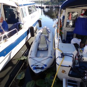 Bruce and Joyce's inflatable kayak (Carpy).