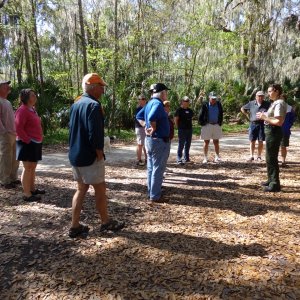 Ranger Christine takes us on a nature talk/walk.