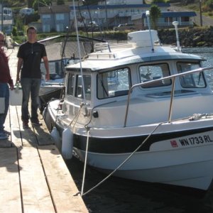 Father and son at Sekiu 2011