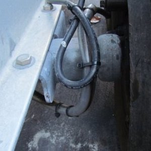 More protective tubing to protect brake lines
