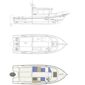 Marinaut drawings 1/4 inch = 1 foot