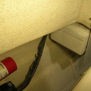 Bose Speakers tucked away nicely.