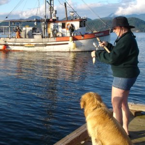 Bait fishing Squirrel Cove